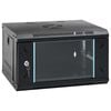 vidaXL Dulap de rețea cu depozitare Black 530 x 400 x 300 mm Oțel