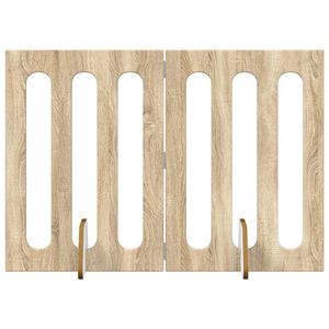 vidaXL Țarc pliabil pentru animale de companie 2 pcs Stejar Sonoma