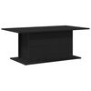 vidaXL Masă de cafea Stejar Negru 102 x 55,5 x 40 cm Lemn prelucrat