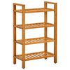 vidaXL Pantofar cu 4 rafturi, 50x27x80 cm, lemn masiv de stejar