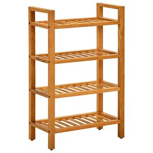 vidaXL Pantofar cu 4 rafturi, 50x27x80 cm, lemn masiv de stejar