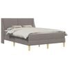 vidaXL Cadru de pat cu saltea cu headboard Poliester