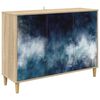 vidaXL Bufet RAALTE Sonoma 102 x 33 x 75 cm Lemn prelucrat