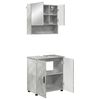 vidaXL Set de mobilier pentru baie 2 buc. Gri din beton