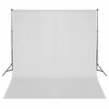 vidaXL Kit studio foto cu set de lumini, fundal și reflector