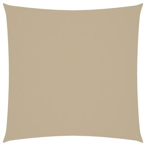vidaXL P&acirc;nză parasolar, bej, 2,5x2,5 m, țesătură oxford, pătrat