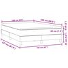 vidaXL Pat box spring cu saltea, gri deschis, 160x220 cm, catifea