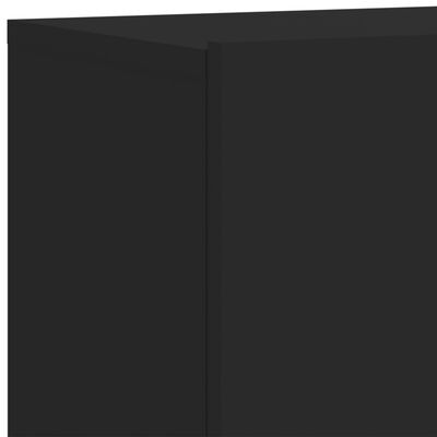 vidaXL Comodă TV de perete, 2 buc. negru, 80x30x41 cm