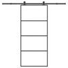 vidaXL Ușă glisantă cu set feronerie, 90x205 cm, sticlă ESG/aluminiu