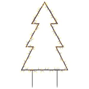 vidaXL Decorațiune brad cu lumini de Crăciun cu țăruși, 115 LED, 90 cm