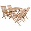 vidaXL Set de Mobilier pentru Grădină 5 buc. natural Lemn solid de tec