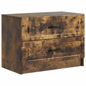 vidaXL Dulap de noapte Stejar fumuriu 62 x 34,5 x 44,5 cm