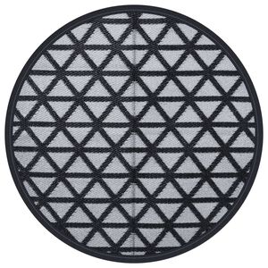vidaXL Covor de exterior, ARAKIL negru, &Oslash;160 cm, PP