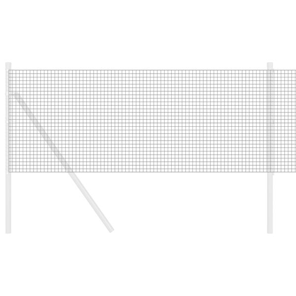 vidaXL Gard din sârmă sudată Gri 0.4 x 100 m Oțel