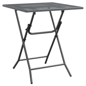 vidaXL Masă de grădină antracit 60x60x72 cm plasă metalică expandată