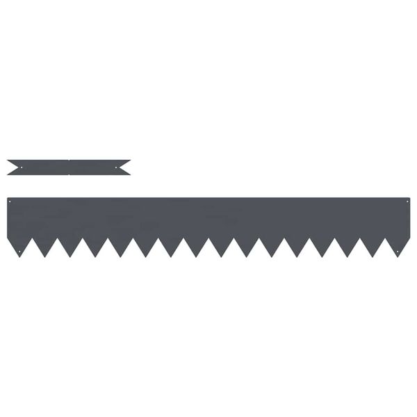 vidaXL Margine pentru gazon 20 pcs Antracit 100 x 0.05 x 20 cm