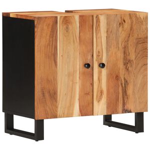 vidaXL Dulap de chiuvetă 62x33x58 cm lemn masiv acacia & lemn compozit