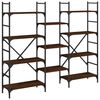 vidaXL Bibliotecă, stejar maro, 160x28,5x136,5 cm, lemn prelucrat