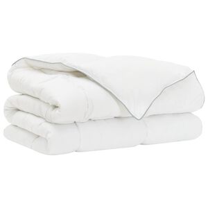 vidaXL Duvet complet pe tot parcursul anului Alb 135 x 200 cm