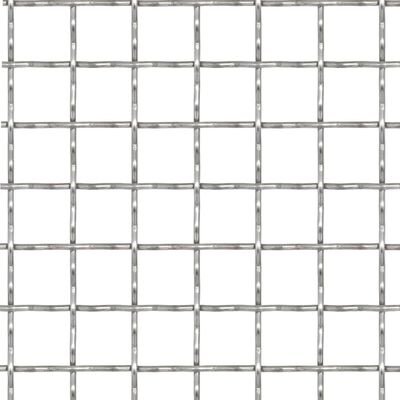 vidaXL Gard de sârmă sertizată, 50x50 cm, 31x31x3 mm, oțel inoxidabil