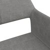 vidaXL Scaun de masă pivotant, gri deschis, material textil