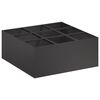 vidaXL Vază pentru Grădină Negru 100 x 100 x 20 cm