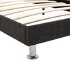 vidaXL Pat cu saltea spumă memorie, gri &icirc;nchis, 160 x 200 cm, textil