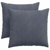 vidaXL Perne pentru canapea 2 pcs Gri &icirc;nchis 45 x 45 cm