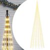 vidaXL Pom de Crăciun LED 3000 LED-uri Alb Cald 800 cm