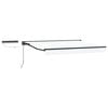 vidaXL Cort electric retractabil Alb și antracit 3,5 x 2,5 m