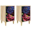 vidaXL Dulap de noapte KIEL 2 buc. Stejar Sonoma 36 x 33 x 60 cm