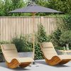vidaXL Parasol de Grădină Gri &icirc;nchis &Oslash; 270 x 260 cm Bambus