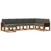 vidaXL Set de canapele de exterior 8 buc. Natural și Antracit