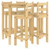 vidaXL Set mobilier de bar, 5 piese, lemn masiv de pin