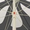 vidaXL Umbrelă de soare de plajă, antracit, 240 cm