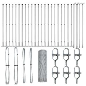 vidaXL St&acirc;lp de gard. Argintiu