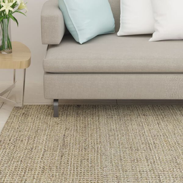 vidaXL Covor din sisal natural, verde, 66x350 cm