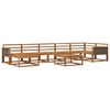 vidaXL Set de canapele de exterior 8 pcs natural Lemn Solid de Acacia