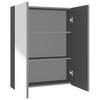 vidaXL Dulap de baie cu oglindă, antracit, 60x15x75 cm, MDF