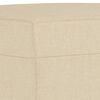 vidaXL Set de canapele cu perne, 3 piese, crem, textil