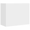 vidaXL Dulap de perete, alb, 75x35x60 cm, lemn prelucrat