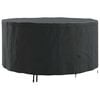 vidaXL Husă pentru mobilă 182 x 182 x 85 cm Material Oxford 600D Negru