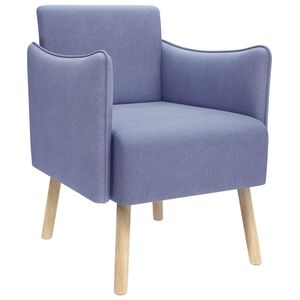 vidaXL Scaun accent Albastru Jeans Țesătură
