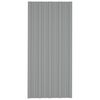 vidaXL Panou de acoperiș 36 pcs Gri 100 x 45 cm Oțel galvanizat