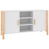 vidaXL Servantă, alb, 107x38x60 cm, lemn prelucrat