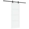 vidaXL Ușă glisantă ORKDAL 83 x 211 cm Lemn prelucrat Alb și negru