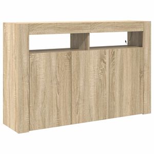 vidaXL Bufet Stejar Sonoma 116 x 30 x 75 cm Lemn compozit