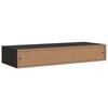 vidaXL Dulapuri de perete cu sertare 2 buc. negru 60x23,5x10 cm MDF