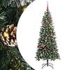 vidaXL Brad de Crăciun artificial Verde 150 cm PVC, plastic și oțel