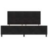 vidaXL Pat cu arcuri cu headboard Negru 200 x 200 cm Catifea